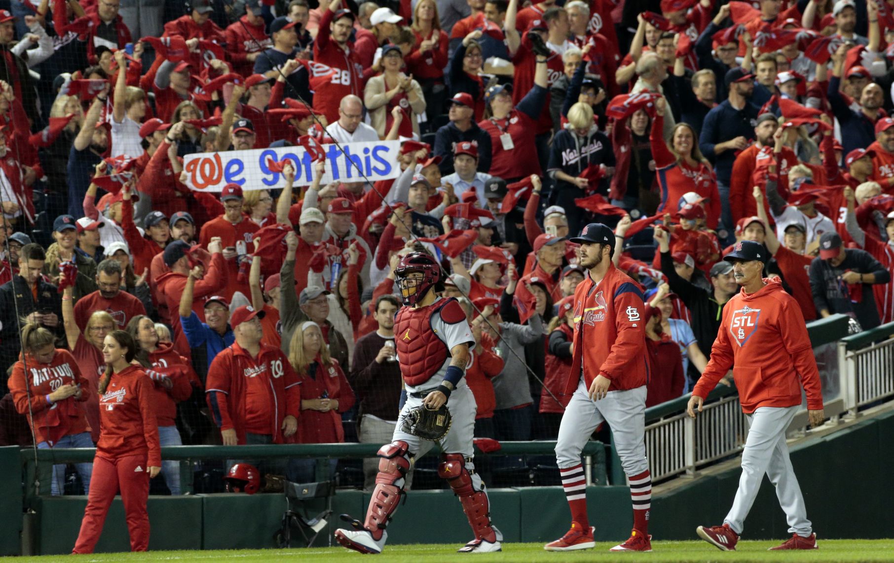 Cardinals on the brink of elimination from the National League Championship Series in Washington